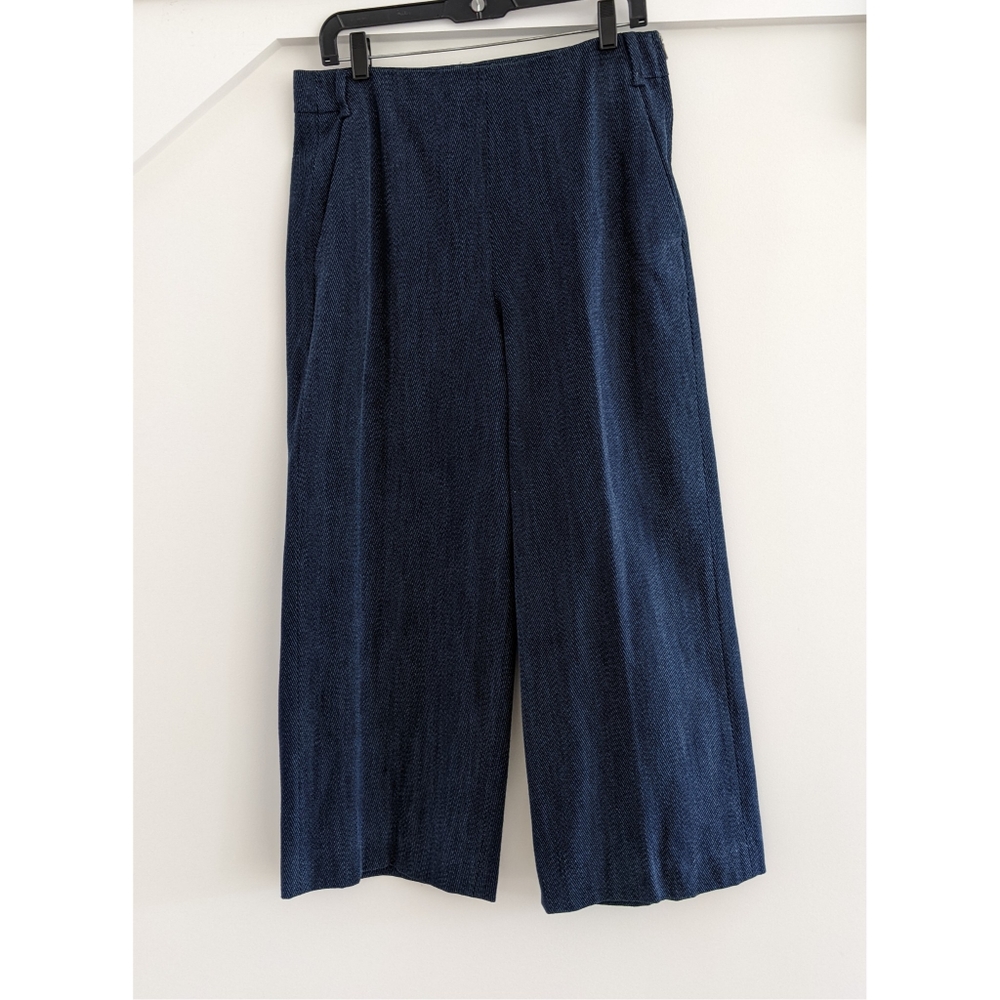 NEW Massimo Dutti wide leg cropped pants